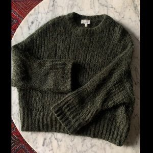 & Other Stories Green Mohair Sweater